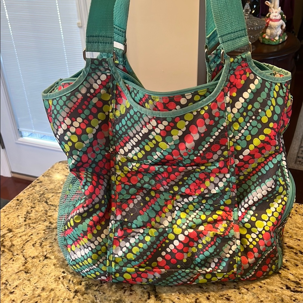 Colorful Polka Dot Tote Bag